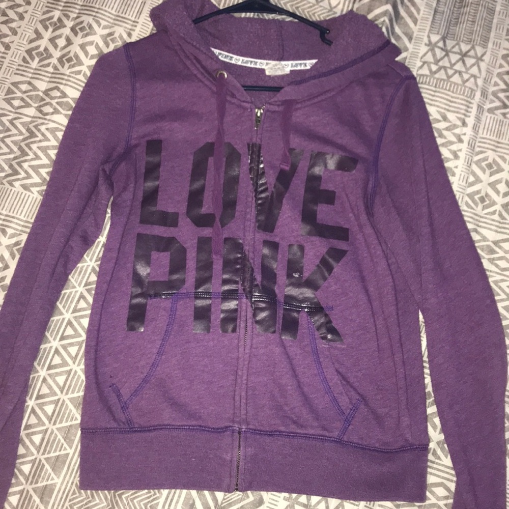 PINK zip up hoodie